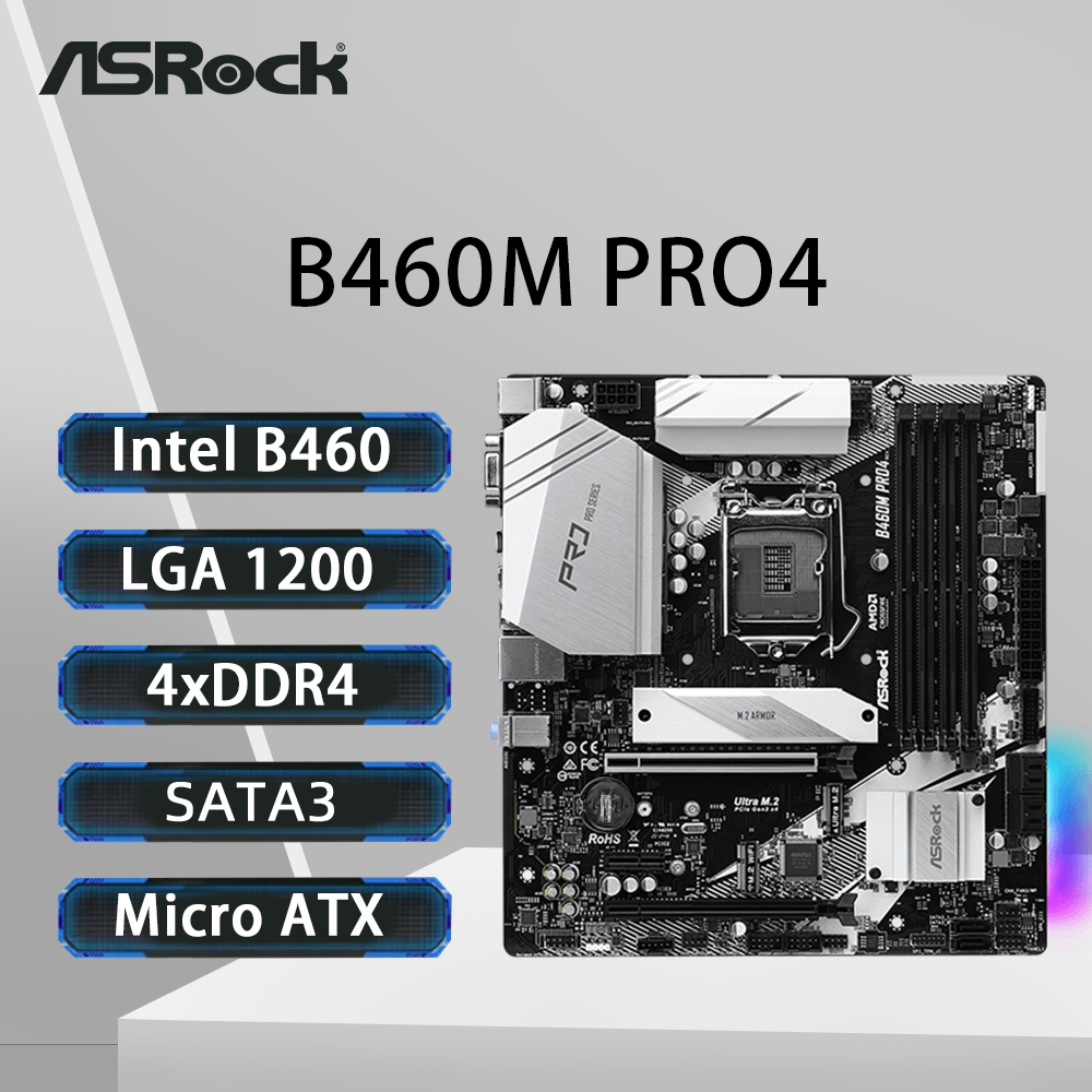 Intel Cpu Core I9 - ASRock B460M PRO4 Moederbord LGA 1200
