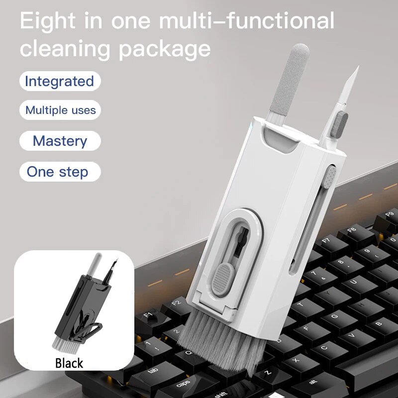 Keycap Puller Ring - 8-in-1 reinigingsset Toetsenbordreiniger voor AirPods Camera