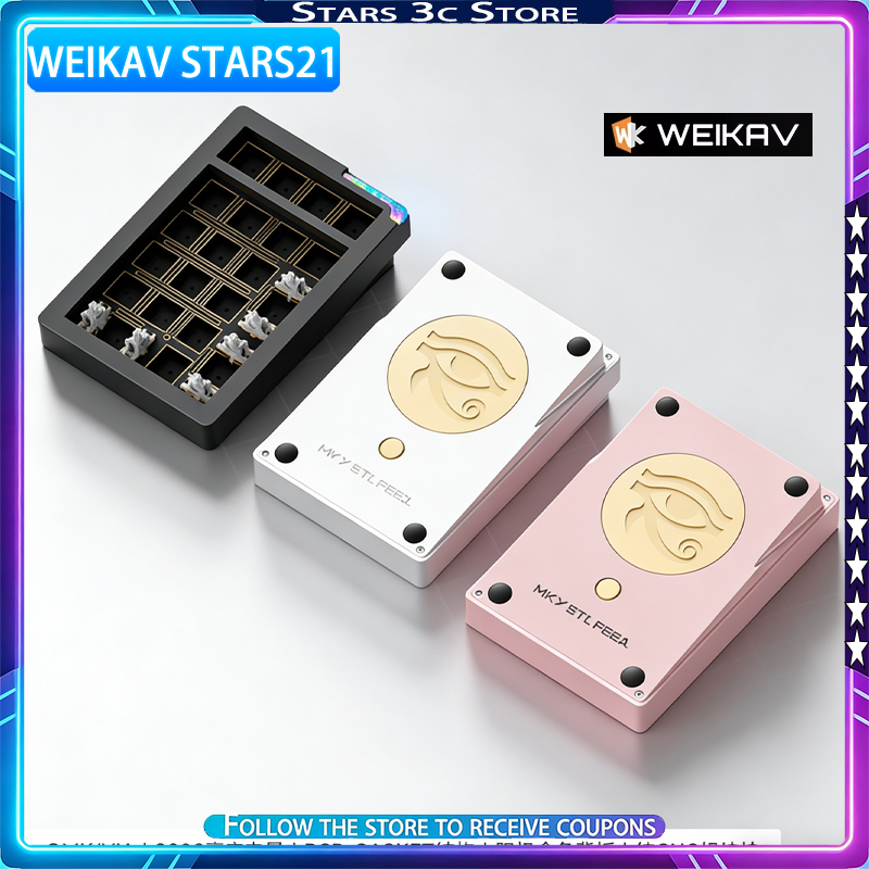 Gaming Keyboard Mechanical - WEIKAV Stars21pad Mini mechanisch toetsenbord Aluminiumlegering