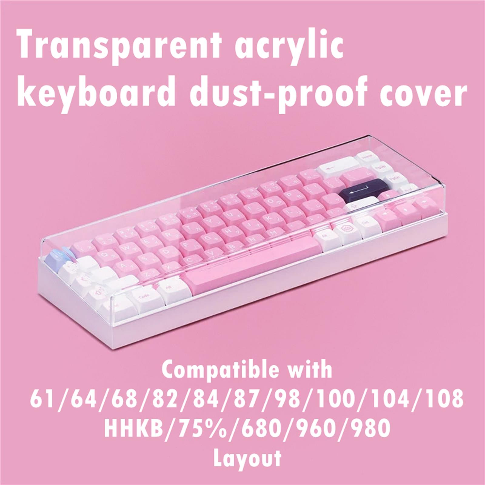 Gaming Keyboard Ergo - Acryl mechanisch toetsenbord stofkap Premium beschermende