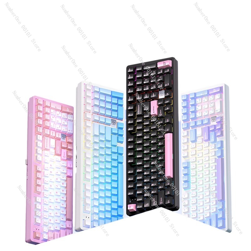 Gaming Keyboard Mechanical - Mechanisch toetsenbord van aluminiumlegering, draadloos Bluetooth-