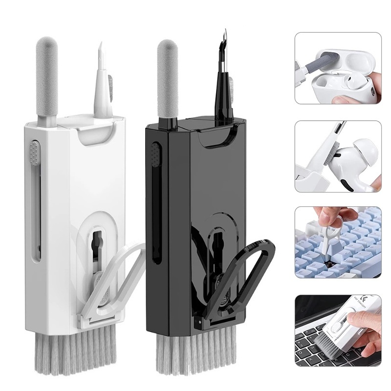 Keycap Puller Ring - 8-in-1 reinigingsset voor computertoetsenbord, AirPods, camera,
