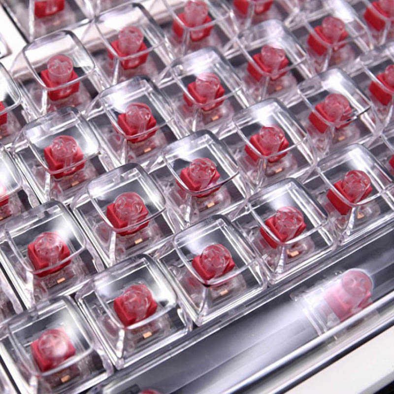 132 toetsen Kristaltransparant - Gaming Keyboard Mechanical recensie en prijs