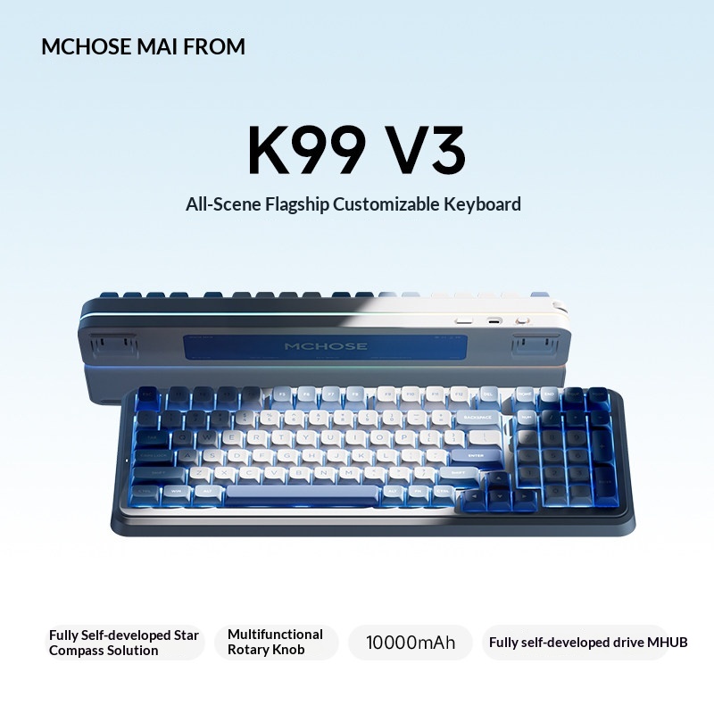 MCHOSE K99 V3 Aanpasbare mecha - Gaming Keyboard Mechanical recensie en prijs