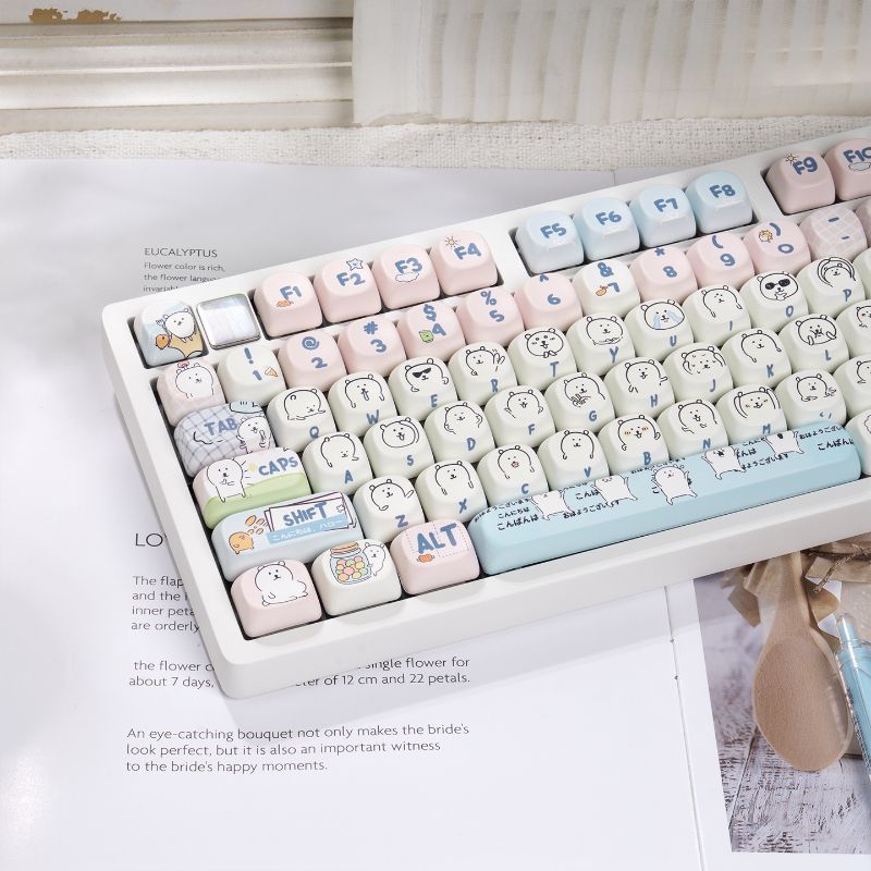 Schattige Girly MOA Joke Bear  - Gaming Keyboard Mechanical recensie en prijs