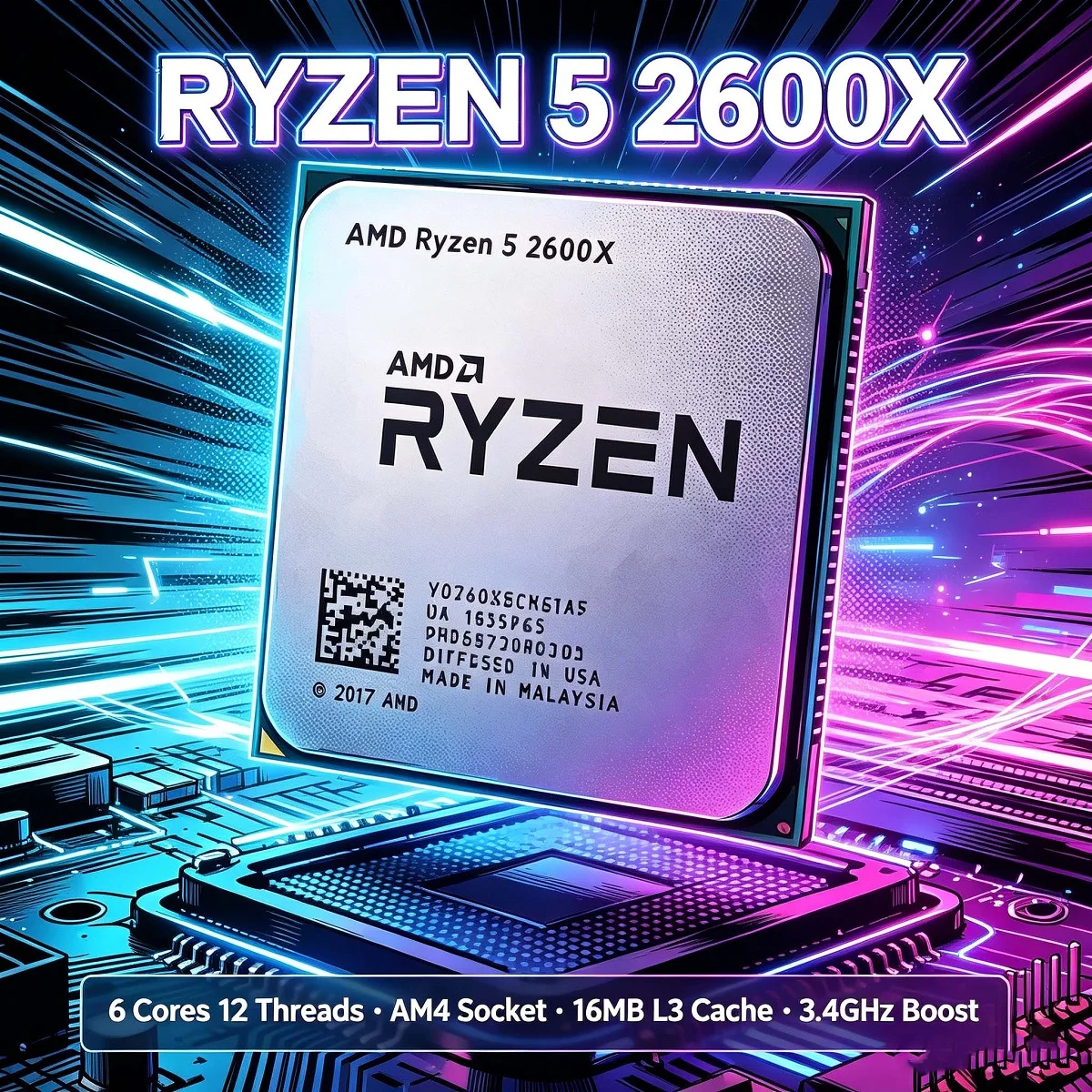 AMD Ryzen 5 2600X 3.6GHz Gamin - Amd Cpu Ryzen 5 recensie en prijs