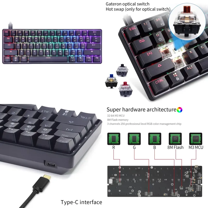 Dropshipping Skyloong GK61 SK6 - Gaming Keyboard Mechanical recensie en prijs