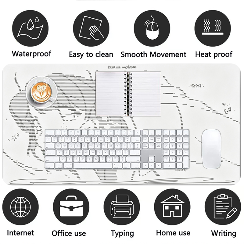 1 Stuks Lederen Muismat Anime  - Gaming Keyboard Nearby recensie en prijs